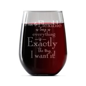 Best Friends Gift Wine Glass - Funny sitcom reference Inspired 17 oz Stemless Wine Glass - Unique Novelty Gift Idea for Her, Mom, Wife, Women, Sister, Best Friend - Birthday Gifts for Coworker