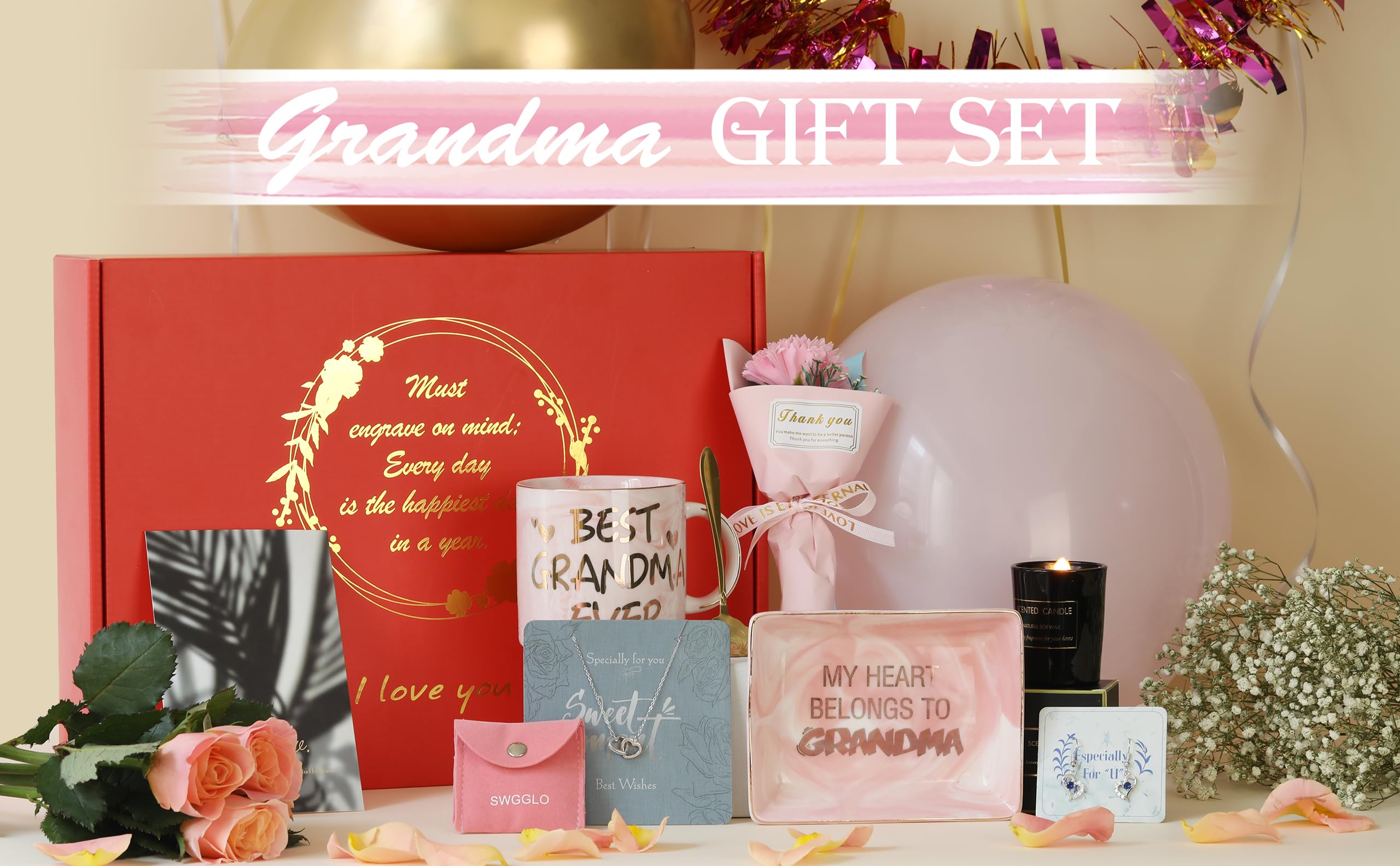 Gifts for Grandma - Birthday Gifts for Grandma - Grandma Gifts - Christmas Gifts for Grandma - Best Mother's Day Birthday Grandma Gift Basket