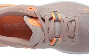 NIKE Women's Running Shoe, Champagne White Orange Pulse Barely Rose, 7.5