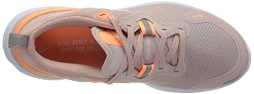 NIKE Women's Running Shoe, Champagne White Orange Pulse Barely Rose, 7.5