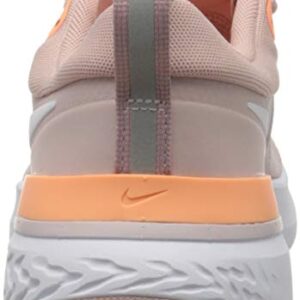 NIKE Women's Running Shoe, Champagne White Orange Pulse Barely Rose, 7.5