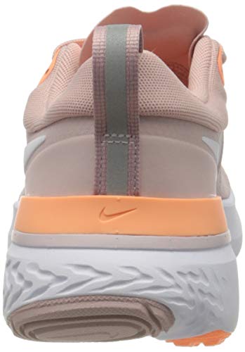 NIKE Women's Running Shoe, Champagne White Orange Pulse Barely Rose, 7.5