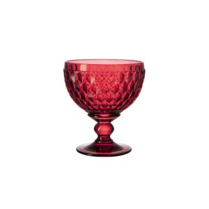 villeroy & boch boston col bowl red extravagant elegant sparkling wine and champagne crystal glass 400 ml