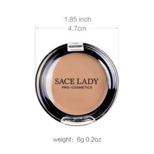 3 Pack Full Coverage Concealer Cream Makeup, Waterproof Matte Smooth Concealer Corrector for Dark Spot Under Eye Circles/Blemishes (3×5g/0.18Oz, 30 Light Natural)