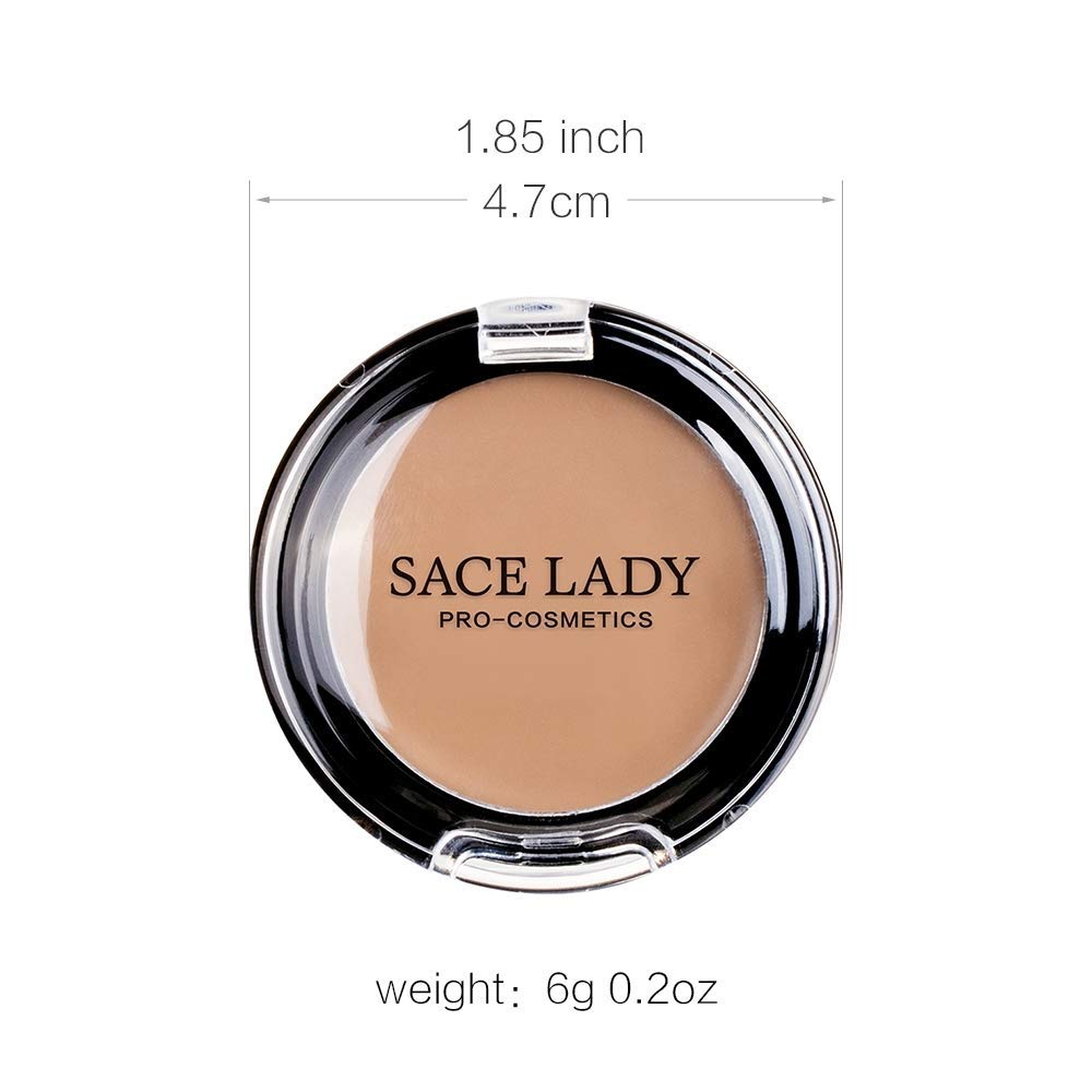 3 Pack Full Coverage Concealer Cream Makeup, Waterproof Matte Smooth Concealer Corrector for Dark Spot Under Eye Circles/Blemishes (3×5g/0.18Oz, 30 Light Natural)