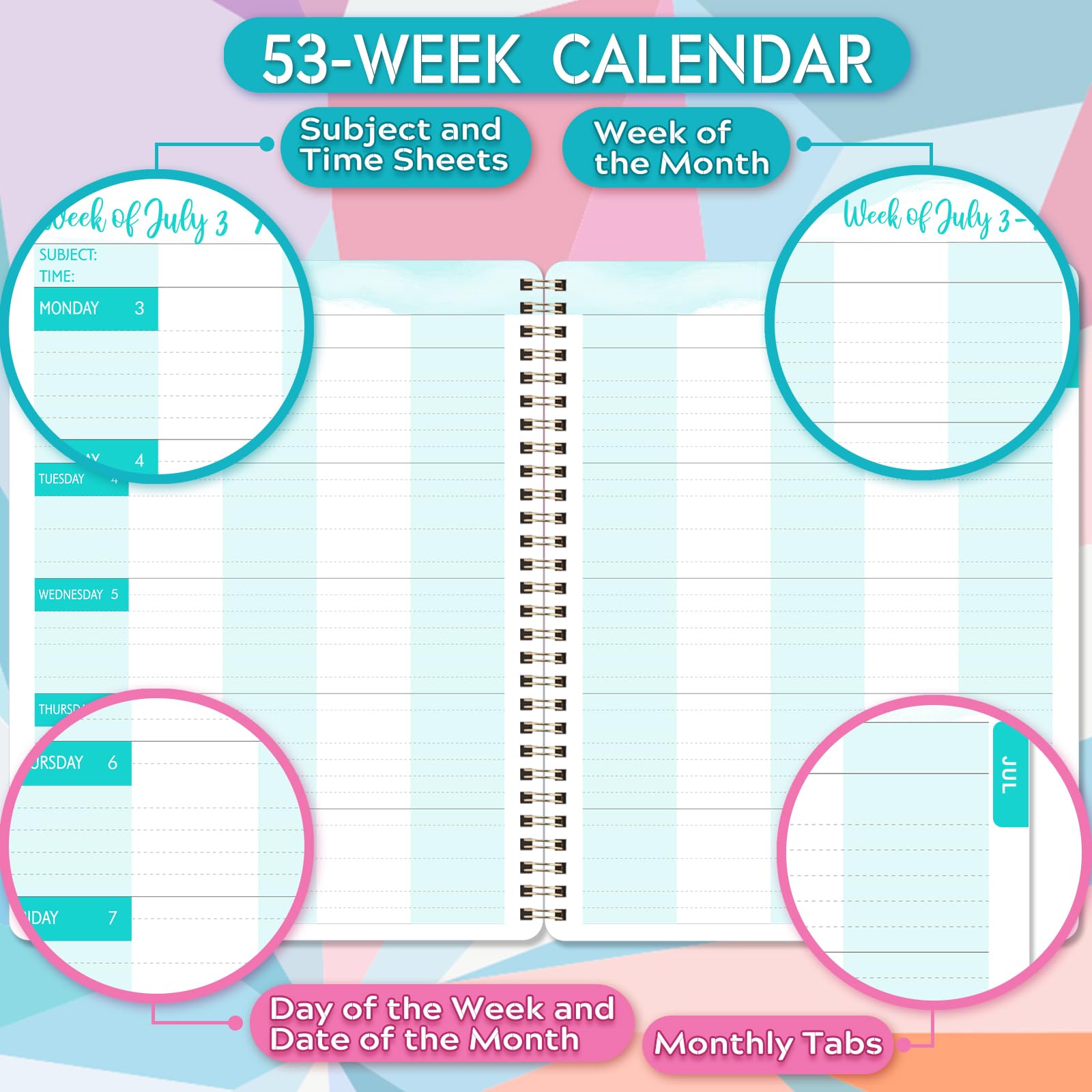 2024-2025 Teacher Planner - Teacher Lesson Planner 2024-2025, July 2024 - June 2025, 8" x 10", Weekly & Monthly Lesson Plan Book for Teachers