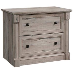 sauder palladia engineered wood 2-drawer lateral file cabinet in split oak