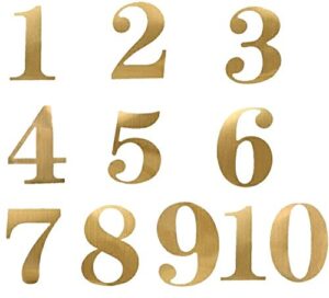 wedding party number stickers for table card accessories decorative self-adhensive number sticker 1-10