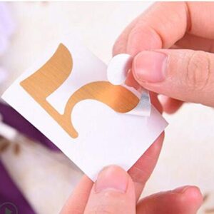 Wedding Party Number Stickers for Table Card Accessories Decorative self-adhensive Number Sticker 1-10