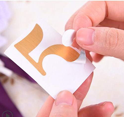 Wedding Party Number Stickers for Table Card Accessories Decorative self-adhensive Number Sticker 1-10