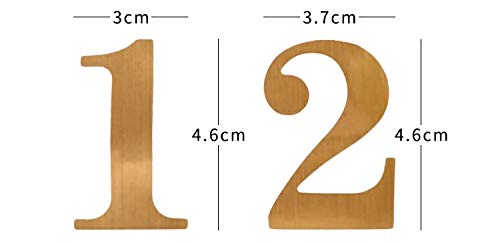 Wedding Party Number Stickers for Table Card Accessories Decorative self-adhensive Number Sticker 1-10