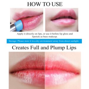 Hyaluronic Acid Lip Balm Long-lasting Moisturizing Nourishing Repair Lips Reduce Fine Lines Relieve Dryness Protect Lip Skin Natural Extract Lip Balm (New Packing)