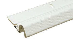 randall manufacturing co., inc | aluminum and q-lon weatherstrip doorstop set | 2 – 84” side pieces & 1 – 36” top piece | white | easy installation | made in the usa