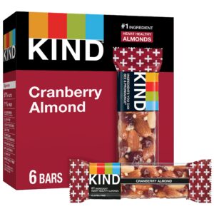 kind cranberry almond + antioxidants, 6 count (pack of 1), net weight: 8.4 oz