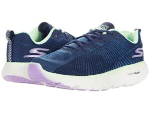 skechers go run max road 4+ navy/multi 9 b (m)