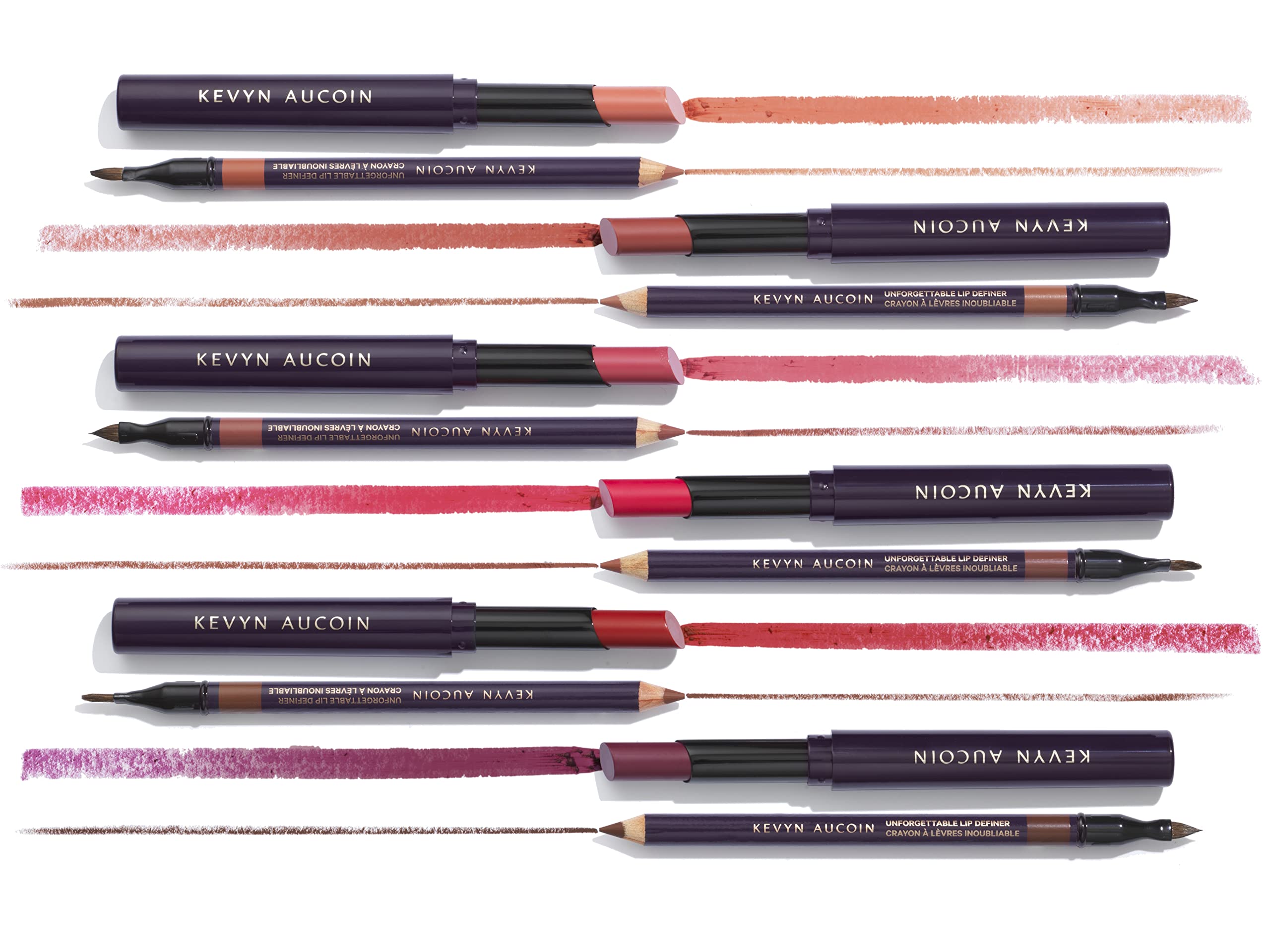 Kevyn Aucoin Unforgettable Lip Definer, Minimal: Long-wearing makeup lip definer. Water-resistant, defined tip accentuates lips. Blend-able. Dual-ended pencil and brush. All skin tones and types.