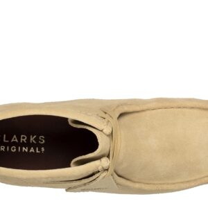 Clarks Men's Wallabee Suede-10M Chukka Boot, Maple Suede, 10