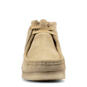 Clarks Men's Wallabee Suede-10M Chukka Boot, Maple Suede, 10