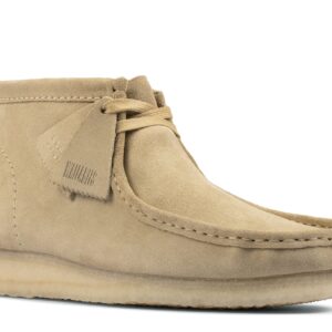 Clarks Men's Wallabee Suede-10M Chukka Boot, Maple Suede, 10