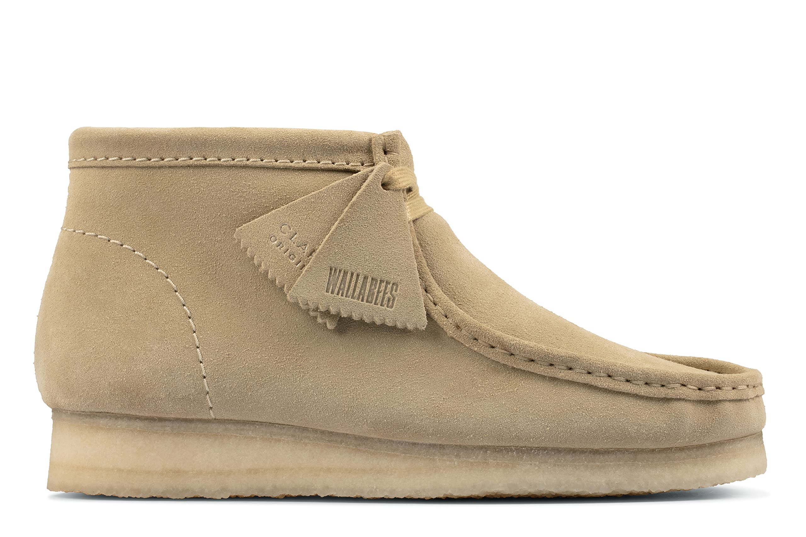 Clarks Men's Wallabee Suede-10M Chukka Boot, Maple Suede, 10