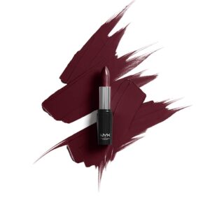 NYX PROFESSIONAL MAKEUP Shout Loud Satin Lipstick, Infused With Shea Butter - Opinionated (Warm Burgundy)