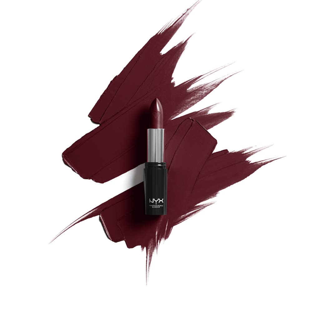 NYX PROFESSIONAL MAKEUP Shout Loud Satin Lipstick, Infused With Shea Butter - Opinionated (Warm Burgundy)