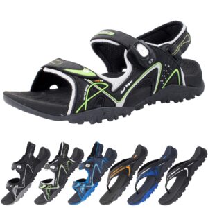 gold pigeon shoes - ortho outdoor water sandals for men & women: 8661 black neon green, eu44 (women size 13 / men size 11-11.5)