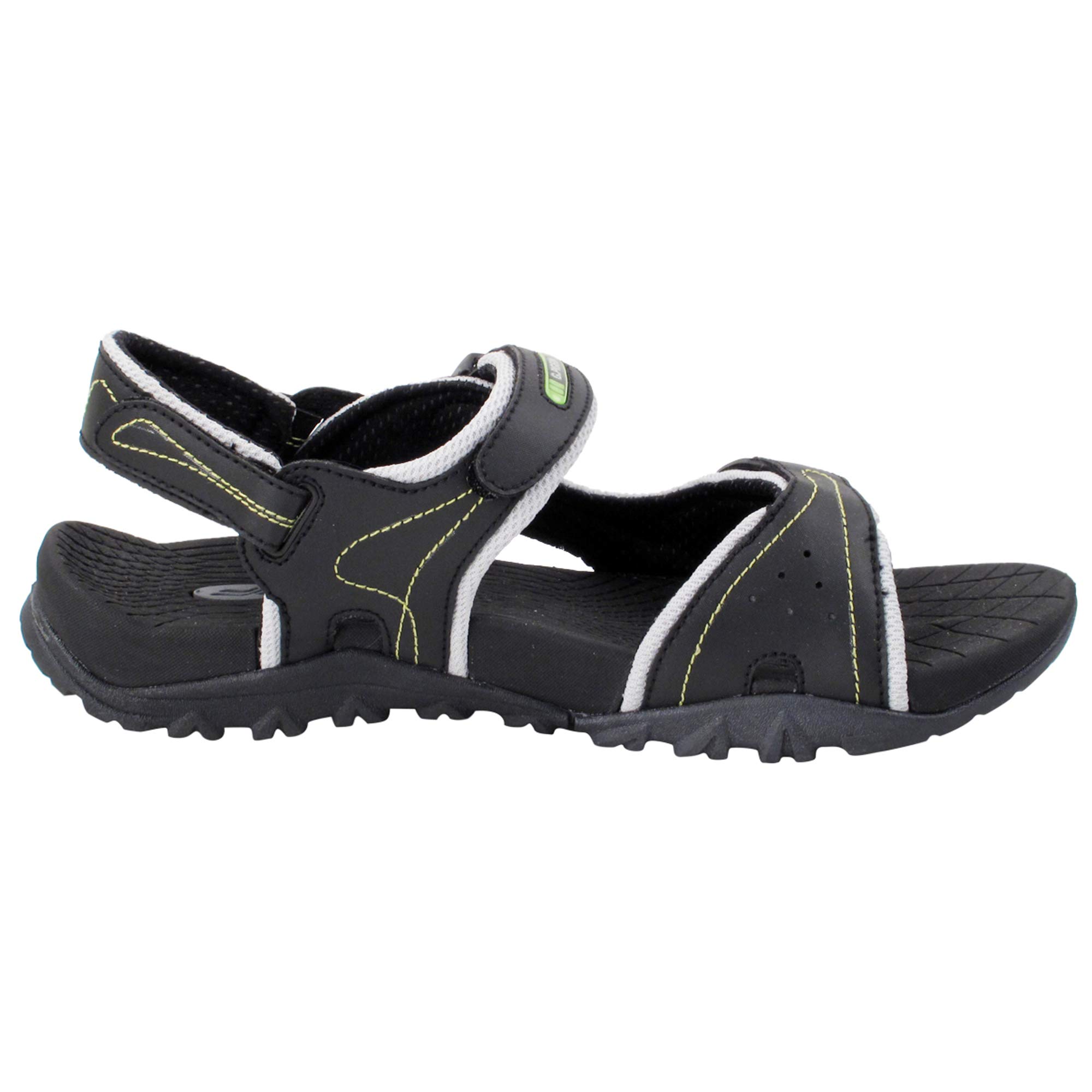 Gold Pigeon Shoes - Ortho Outdoor Water Sandals for Men & Women: 8661 Black Neon Green, EU44 (Women Size 13 / Men Size 11-11.5)