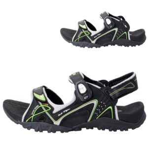 Gold Pigeon Shoes - Ortho Outdoor Water Sandals for Men & Women: 8661 Black Neon Green, EU44 (Women Size 13 / Men Size 11-11.5)