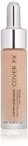 cover fx custom cover drops, multi-use shade-adjusting liquid foundation and concealer makeup, vegan & cruelty-free lightweight skin enhancer, 0.25 fl oz, p light 1