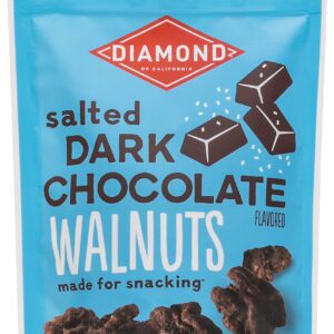 Diamond of California Salted Dark Chocolate Walnuts, 4 oz, 1 Pack