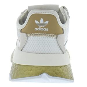 adidas Nite Jogger W Footwear White/Periwinkle/Gold Metallic 8 B (M)