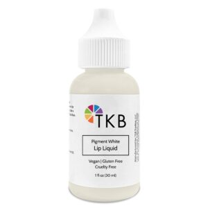 tkb lip liquid color|liquid lip color for tkb gloss base, diy lip gloss, pigmented lip gloss and lipstick colorant, made in usa (1floz (30ml), pigment white)