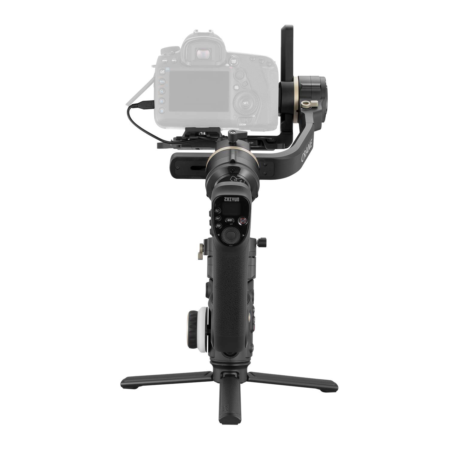 Zhiyun Crane 3S Gimbal Stabilizer for Mirrorless DSLR Cinema Cameras Camcorder for Sony Canon Panasonic Nikon Camera, Blackmagic 6K 4K, Modular Design, Max Payload 6.5kg (Smartsling Handle)