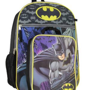 Bioworld Batman 16" Backpack 5 PC Classic Comic Design Combo Set