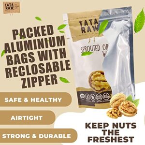 TATA RAW - Sprouted Organic Walnuts - PLAIN. Nothing added -1 lb. Soaked & Air dried SUPER QUALITY. Raw. Alive. Activated. Fresh