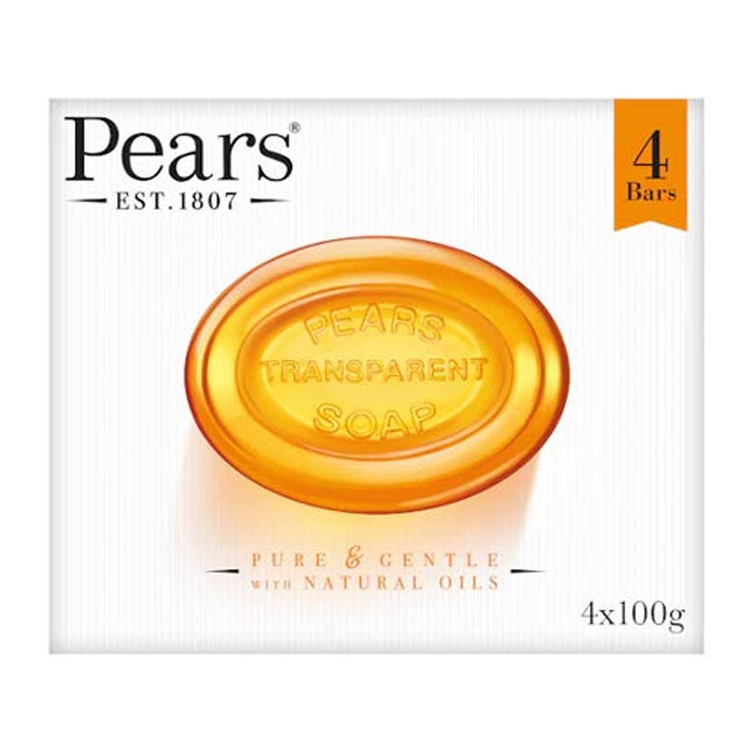 Pears Transparent Soap - 4 x 100g