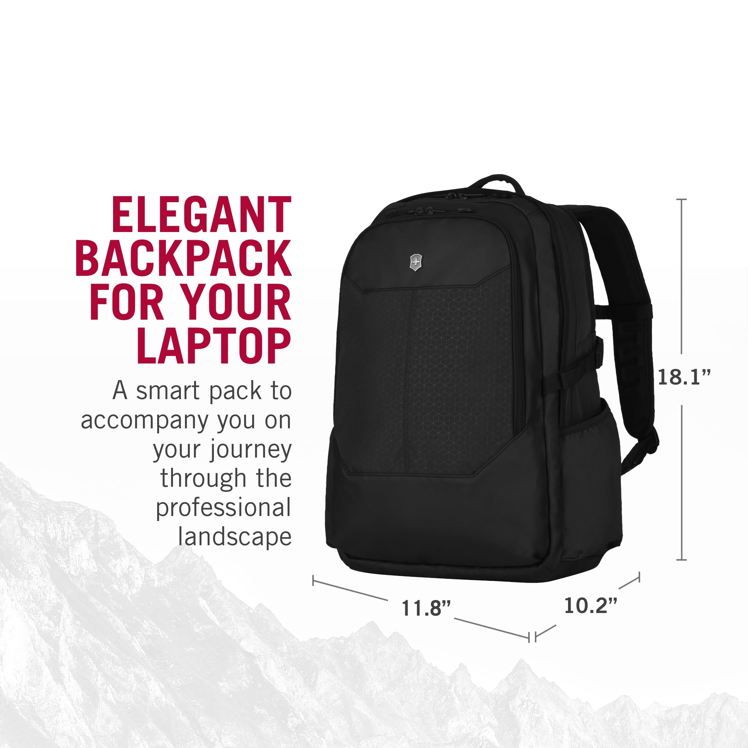 Victorinox Altmont Original Deluxe Laptop Backpack with Waist Strap - Computer Backpack to Hold Travel Accessories - Durable, Lightweight Backpack - 25 Liters, Black