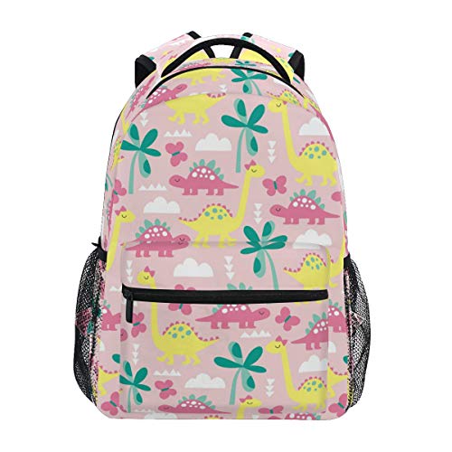 Mr.Lucien Pink Dinosaur Backpack School bag BookBag for Boys Girls 2021375