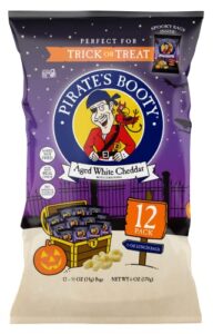 pirate's booty snacks trick or treat bags (pack of 12)