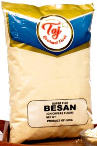 taj premium indian besan flour (chick pea, gram flour), (2-pounds)