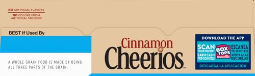 Cinnamon Cheerios, Heart Healthy Cereal, Large Size, 14.3 OZ