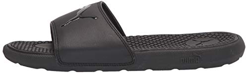 PUMA womens Cool Cat Sport Slide Sandal, Black, 8 US