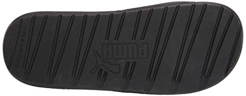 PUMA womens Cool Cat Sport Slide Sandal, Black, 8 US