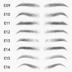 DKAF 2 Pcs 3D Hair-Like Authentic Eyebrows, Waterproof Imitation Ecological Natural Tattoo Eyebrow Stickers, Grooming Shaping Brow Shaper Makeup Eyebrow Transfer-E16