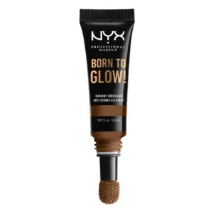 nyx professional makeup born to glow radiant concealer, medium coverage - mocha