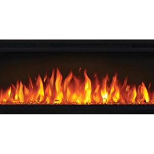 Napoleon Entice 42 - NEFL42CFH - Wall Hanging Electric Fireplace, 42-in, Black, Glass Front, Glass Crystal Ember Bed, 3 Flame Colors, Remote Included