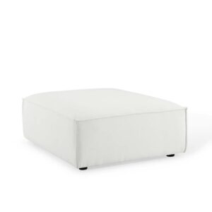 modway restore upholstered fabric sectional sofa ottoman in white, 41.5 x 35 x 16.5
