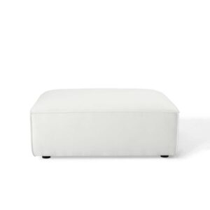 Modway Restore Upholstered Fabric Sectional Sofa Ottoman in White, 41.5 x 35 x 16.5