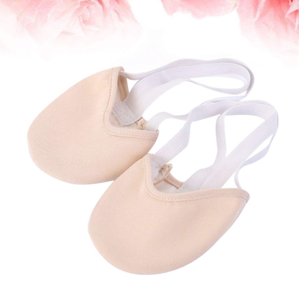 Garneck Womens Ballet Shoes Eclipse Contemporary Lyrical Ballet Shoe Sole Knitted Slipper Forefoot Paws Foot Thongs for Rhythmic Gymnastic Competition Size S 36-37 Women's Flats